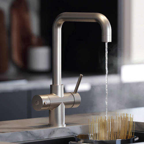 Example image of Kedl Delta Classic 3 In 1 Boiling Water Kitchen Tap (Brushed Nickel, 2.4L).