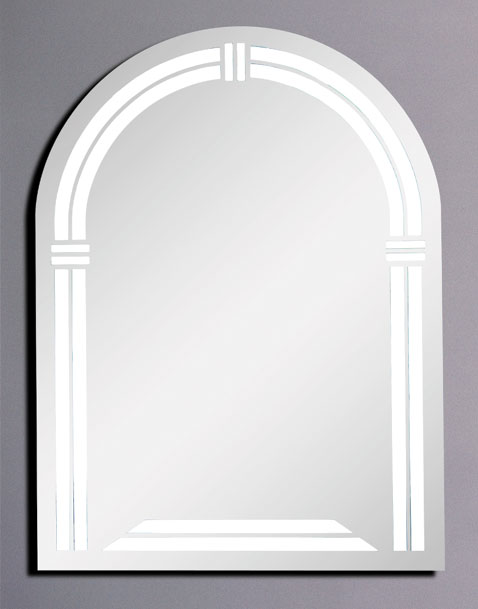 Larger image of Hudson Reed Trafford backlit illuminated bathroom mirror.  Size 600x800mm.