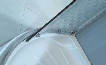 Example image of Lucy Xert 900mm quadrant shower enclosure + tray
