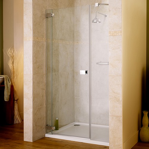 Larger image of Lakes Italia 1200x1950 Hinged Shower Door & Glass Panels. Left Handed.