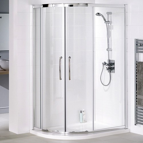 Larger image of Lakes Classic Left Hand 900x800 Offset Quadrant Shower Enclosure & Tray.