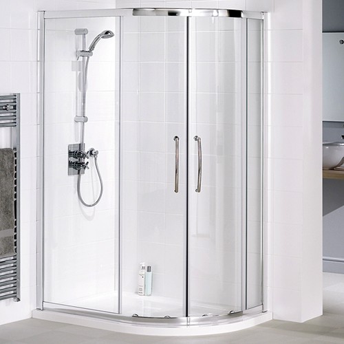 Larger image of Lakes Classic Right Hand 900x800 Offset Quadrant Shower Enclosure & Tray.