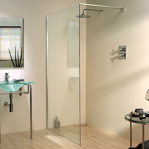 Larger image of Lakes Italia 1000x1950 Glass Shower Screen & 750mm Arm. Left Handed.