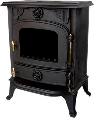 Example image of La Hacienda Stoves Lincoln Wood Burning Stove.  582x445mm. 5kW.