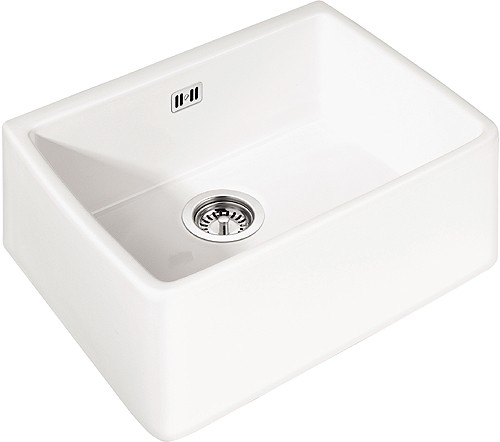 Larger image of Rangemaster Classic Beflast 1.0 Bowl Ceramic Sink. 595mm x 455mm.