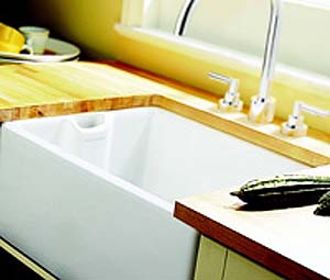 Example image of Rangemaster Classic Beflast 1.0 Bowl Ceramic Sink. 595mm x 455mm.