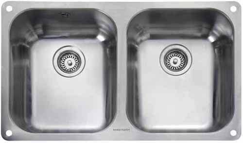 Larger image of Rangemaster Atlantic Undermount 2.0 Bowl Steel Kitchen Sink.