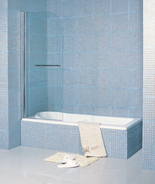 Example image of Matrix Screens Single Bath Screen. 800mm.