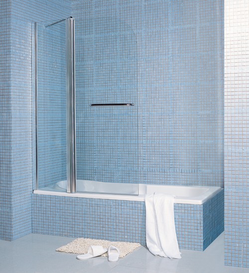 Example image of Matrix Screens Double Bath Screen. 1100mm.