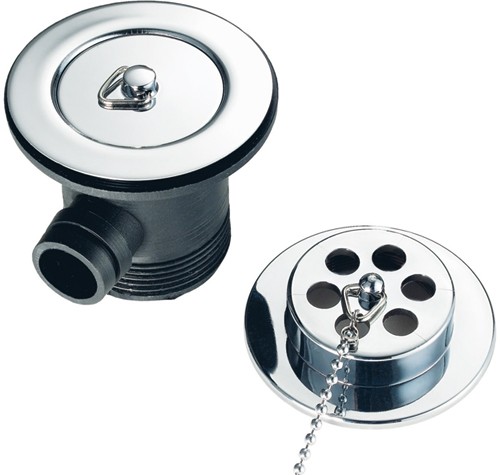 Larger image of Mayfair Accessories Deluxe Bath Waste (Chrome).