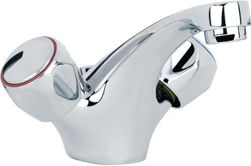 Larger image of Mayfair Alpha Mono Basin Mixer Tap With Pop Up Waste (Chrome).