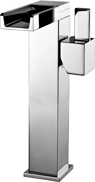 Larger image of Mayfair Dream High Rise Waterfall Basin Mixer Tap (Chrome).