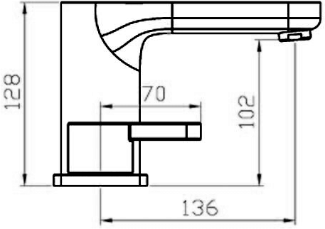 Technical image of Mayfair Eion 3 Tap Hole Bath Filler Tap (Chrome).