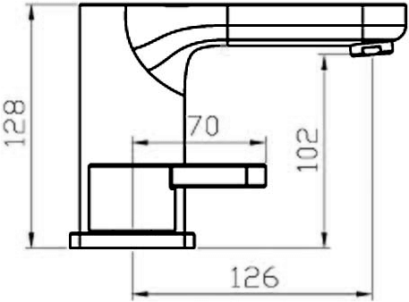 Technical image of Mayfair Eion 3 Tap Hole Basin & Bath Filler Tap Set (Chrome).