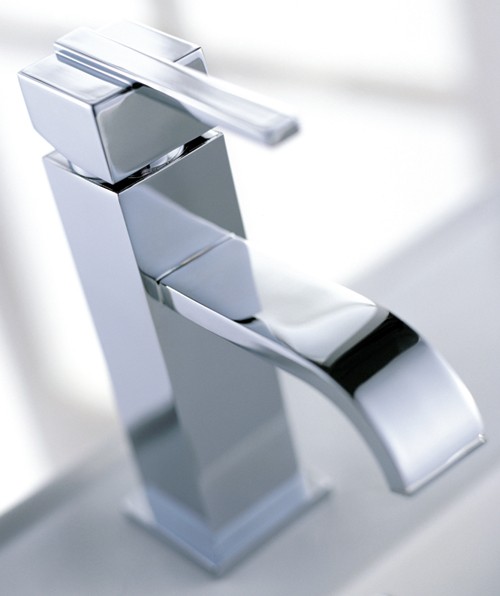 Example image of Mayfair Ice Fall Lever Mono Basin Mixer Tap (Chrome).