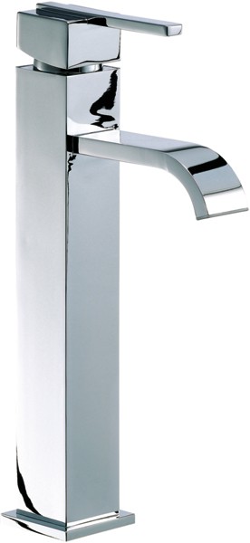 Larger image of Mayfair Ice Fall Lever Basin Mixer Tap, Freestanding, 297mm High.