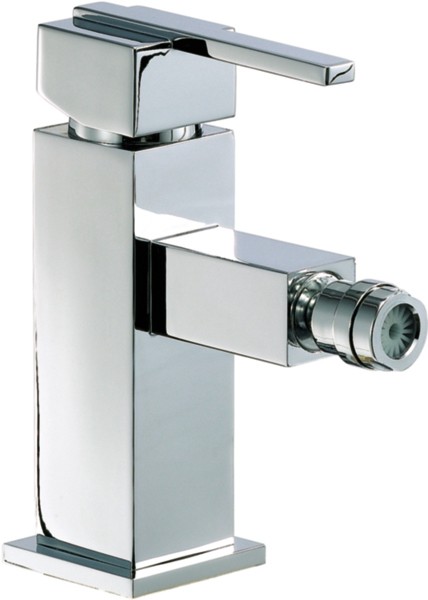 Larger image of Mayfair Ice Quad Lever Mono Bidet Mixer Tap With Pop Up Waste (Chrome).
