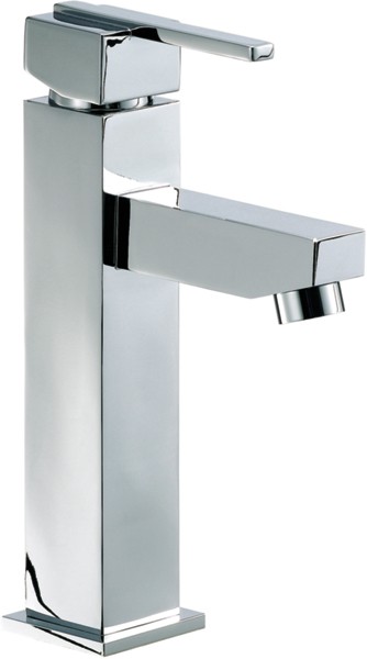 Larger image of Mayfair Ice Quad Lever Basin Mixer Tap, Freestanding, 237mm High.