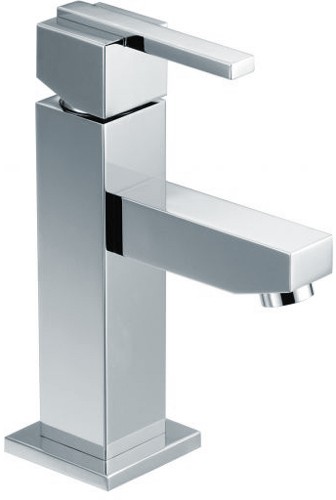 Larger image of Mayfair Ice Quad Lever Cloakroom Mono Basin Mixer Tap, 164mm High.