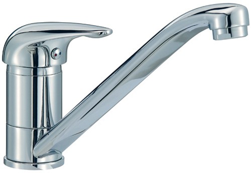 Larger image of Mayfair Kitchen Como Monoblock Kitchen Tap With Swivel Spout (Chrome).