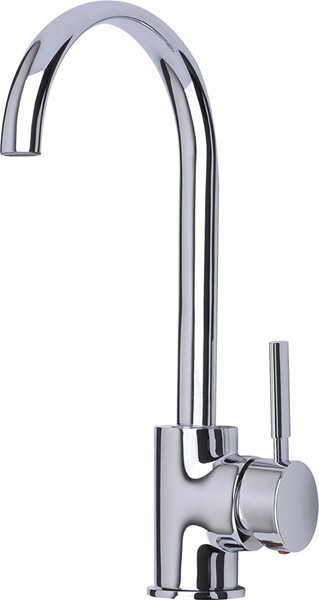 Larger image of Mayfair Kitchen Tidal Kitchen Mixer Tap With Swivel Spout (Chrome).