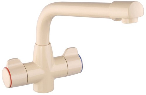Larger image of Mayfair Kitchen Aspen Monoblock Kitchen Tap With Swivel Spout (Champagne).