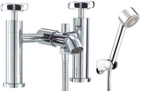 Larger image of Mayfair Loli Bath Shower Mixer Tap With Shower Kit (Chrome).