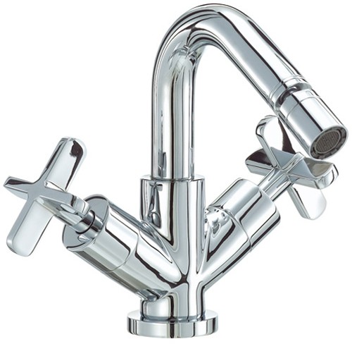 Larger image of Mayfair Loli Mono Bidet Mixer Tap With Pop-Up Waste (Chrome).