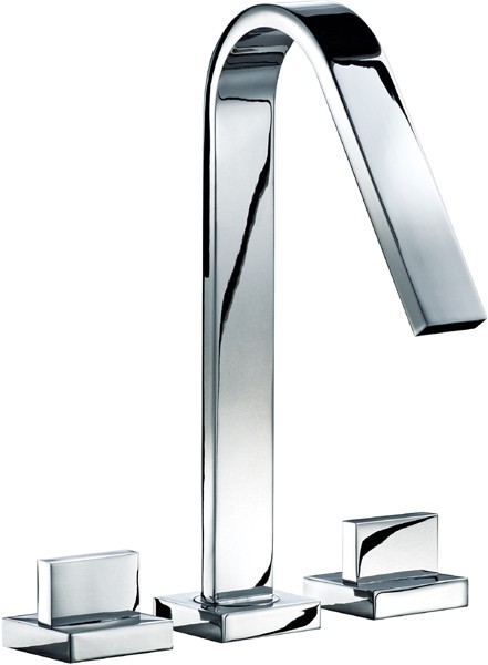 Larger image of Mayfair Milo 3 Tap Hole Bath Filler Tap (Chrome).