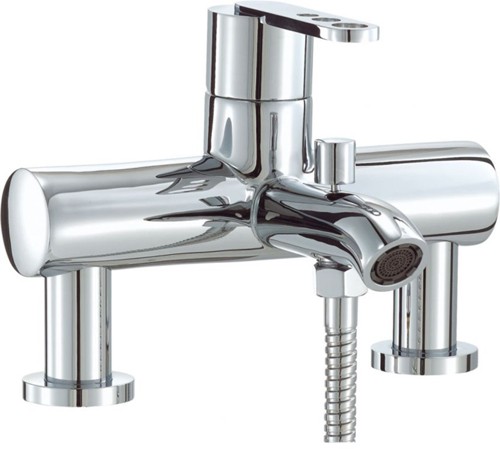 Larger image of Mayfair Zoom Bath Shower Mixer Tap With Shower Kit (Chrome).