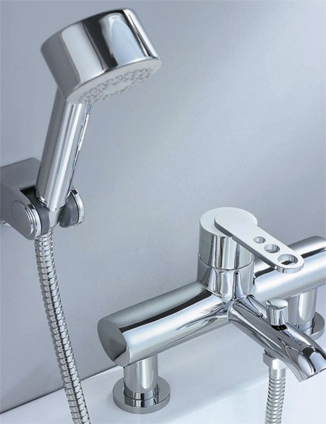 Example image of Mayfair Zoom Bath Shower Mixer Tap With Shower Kit (Chrome).