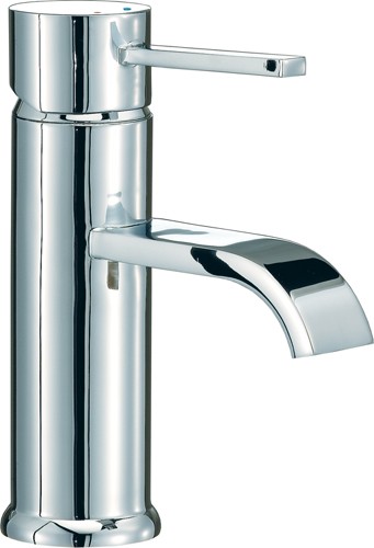 Larger image of Mayfair Wave Mono Basin Mixer Tap With Pop-Up Waste (Chrome).