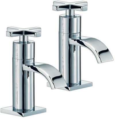 Larger image of Mayfair Surf Bath Taps (Pair, Chrome).