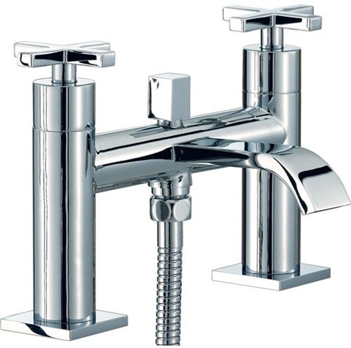 Larger image of Mayfair Surf Bath Shower Mixer Tap With Shower Kit (Chrome).