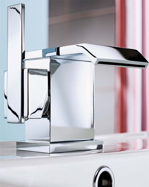 Example image of Mayfair Rio Waterfall  Basin Tap With Click-Clack Waste (Chrome).