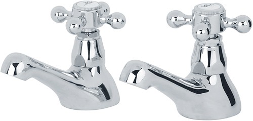 Larger image of Mayfair Ritz Basin Taps (Pair, Chrome).