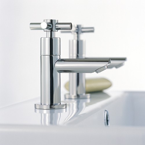 Example image of Mayfair Series C Basin Taps (Pair, Chrome).