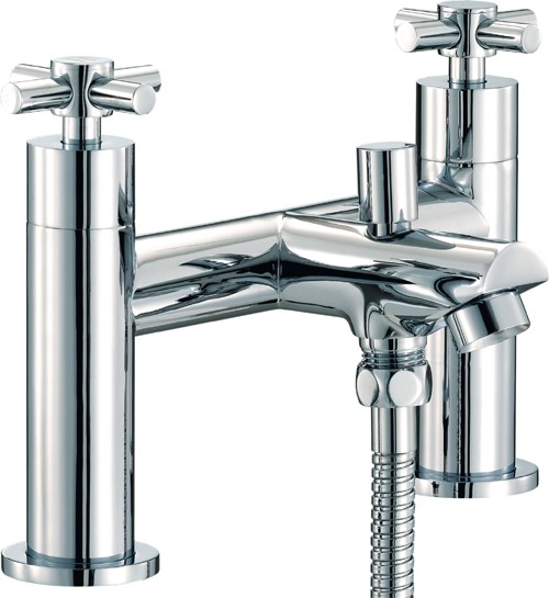 Larger image of Mayfair Series C Bath Shower Mixer Tap With Shower Kit (Chrome).