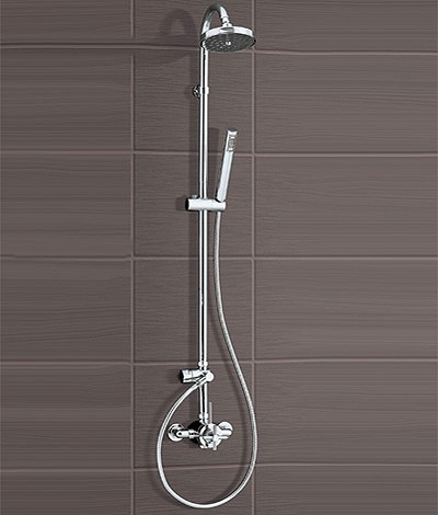Larger image of Mayfair Series X Thermostatic Shower Set With Valve, Riser & Head.