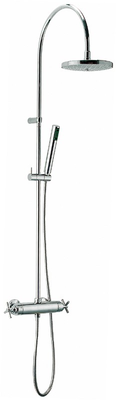 Larger image of Mayfair Series X Thermostatic Shower Set With Valve, Riser & Head.