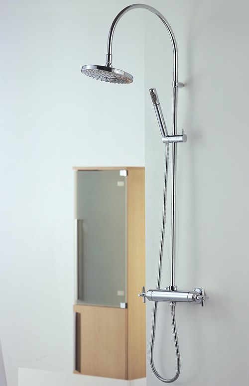 Example image of Mayfair Series X Thermostatic Shower Set With Valve, Riser & Head.