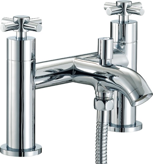 Larger image of Mayfair Series D Bath Shower Mixer Tap With Shower Kit (Chrome).