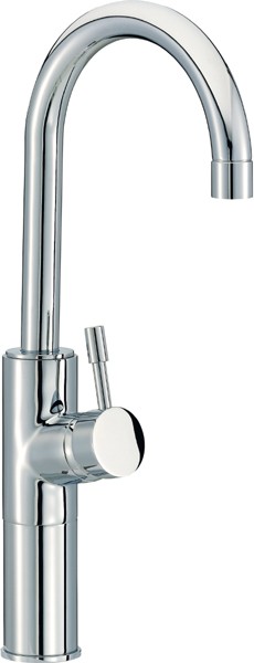 Larger image of Mayfair Kitchen Series High Rise Kitchen Mixer Tap With Swivel Spout (Chrome).