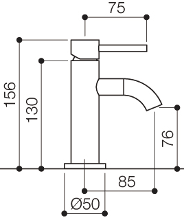 Technical image of Mayfair Series G Basin & Bath Shower Mixer Tap Set (Free Shower Kit).