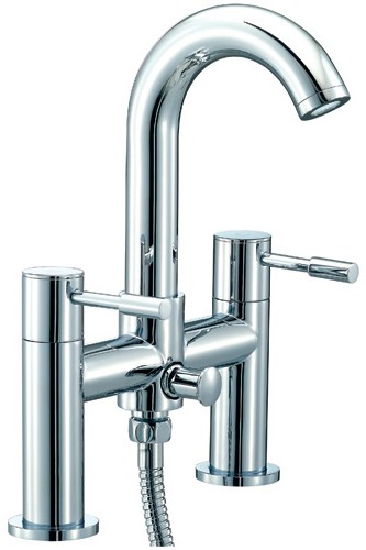 Larger image of Mayfair Series G Bath Shower Mixer Tap With Shower Kit (High Spout).