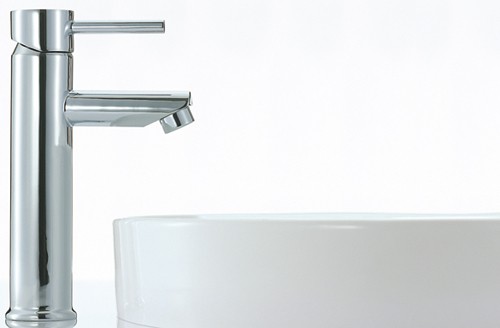 Example image of Mayfair Series K Basin Mixer Tap, Freestanding, 232mm High (Chrome).