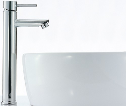 Example image of Mayfair Series K Basin Mixer Tap, Freestanding, 353mm High (Chrome).