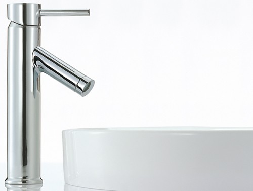 Example image of Mayfair Series N Basin Mixer Tap, Freestanding, 234mm High (Chrome).