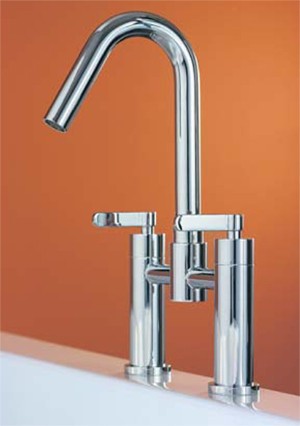 Example image of Mayfair Stic Bath Filler Tap (High Spout, Chrome).