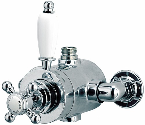 Example image of Mayfair Traditional Thermostatic Shower Set With Valve, Riser & Head.